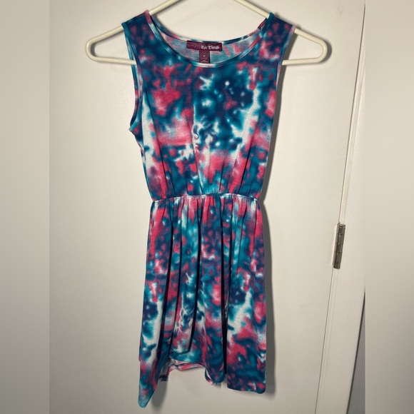 Tie-dye Girls Dress Epic Threads Multicolored Asymmetrical Size Medium - Picture 3 of 11